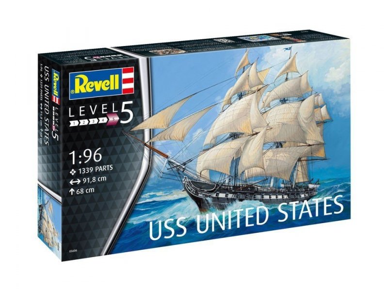 REVELL USS UNITED STATES 03944 SKALA 1:96