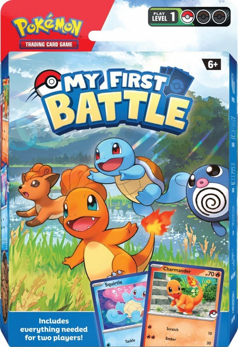 POKEMON TCG KARTY MY FIRST BATTLE CHARMANDER/SQUIRTLE 6+