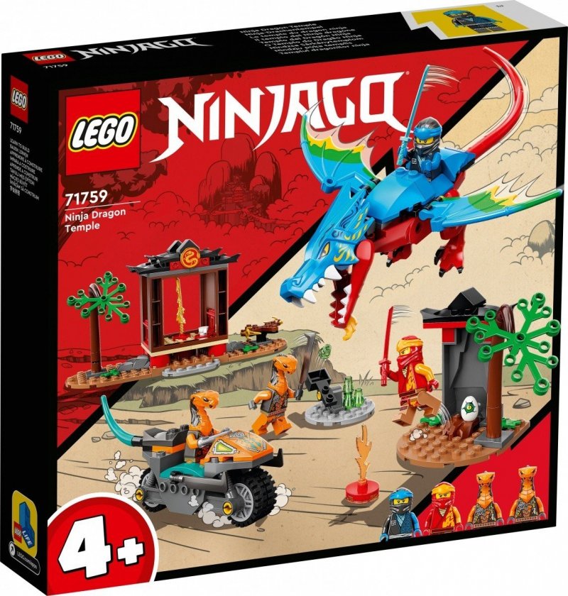 LEGO NINJAGO ŚWIĄTYNIA ZE SMOKIEM NINJA 71759 4+