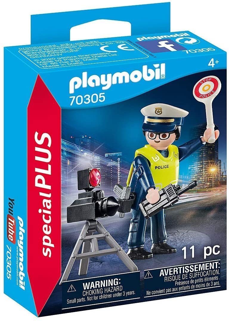 PLAYMOBIL SPECIAL PLUS POLICJANT Z RADAREM 70305 4+