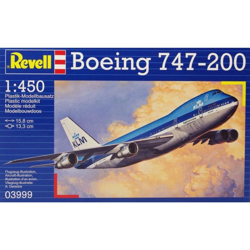 REVELL BOEING 747-200 03999 SKALA 1:450 8+