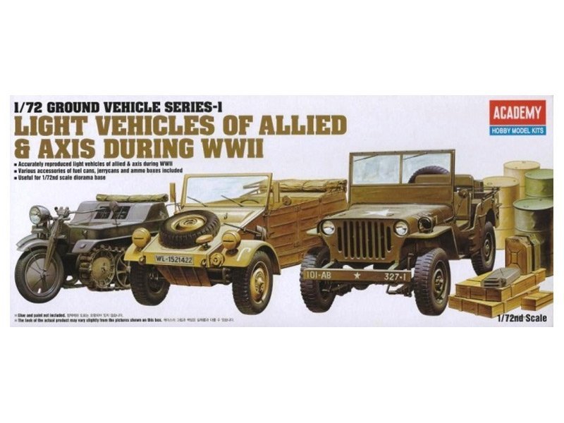 ACADEMY LIGHT VEHICLES OF ALLIED &amp; AXIS 13416 SKALA 1:72
