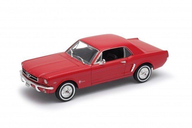 WELLY 1964-1/2 FORD MUSTANG COUPE CZERWONY SKALA 1:24 8+