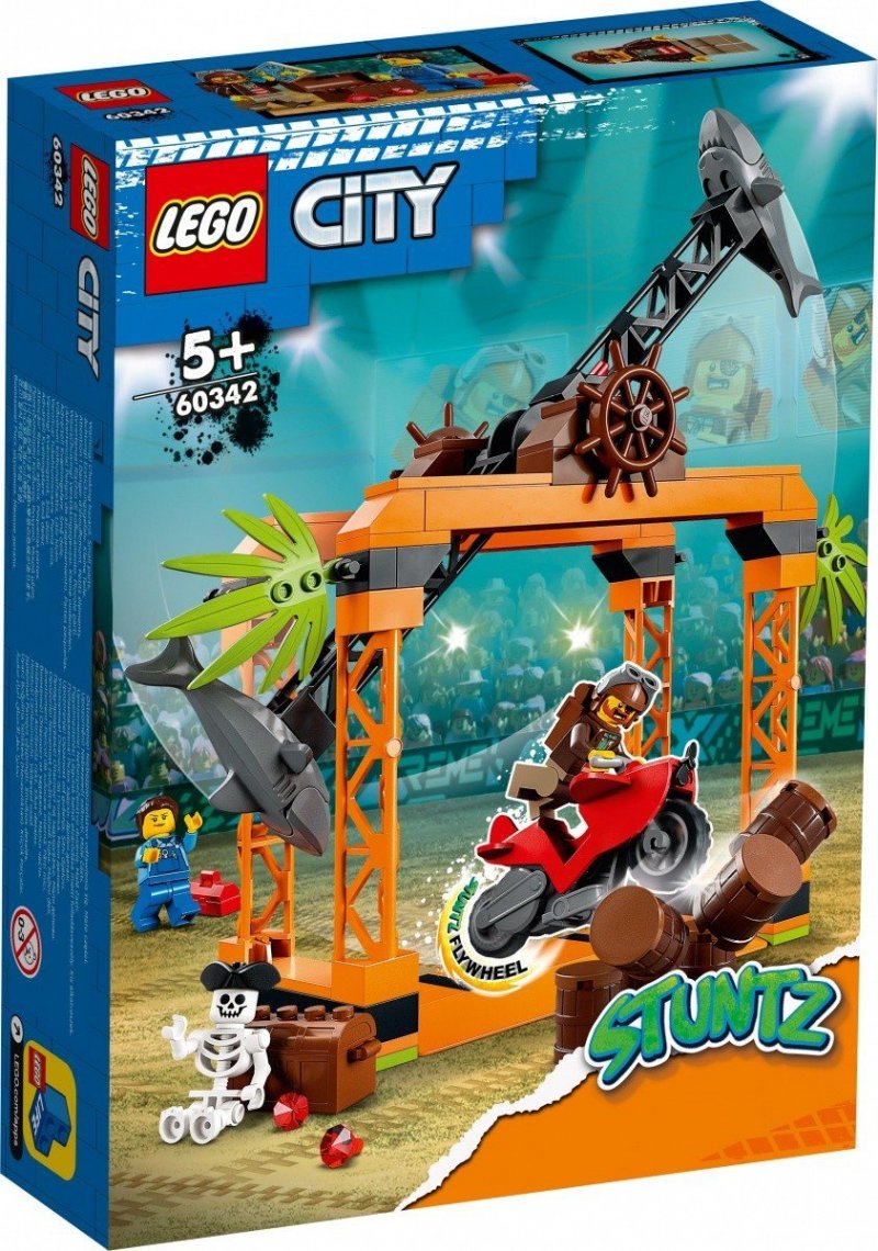 LEGO CITY WYZWANIE KASKADERSKIE: ATAK REKINA 60342 5+