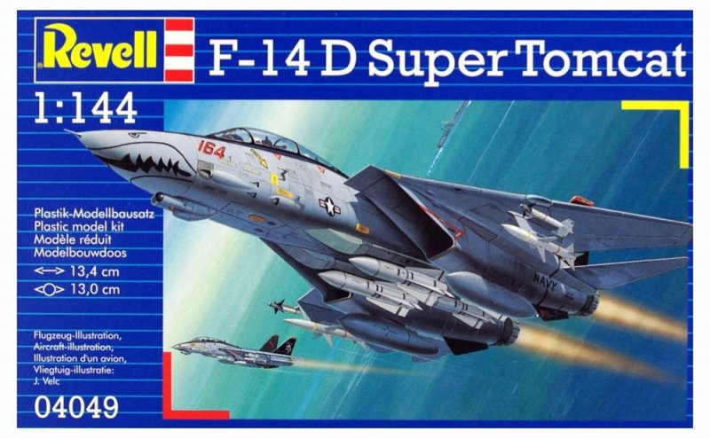 REVELL F-14D SUPER TOMCAT 04049 SKALA 1:144 8+