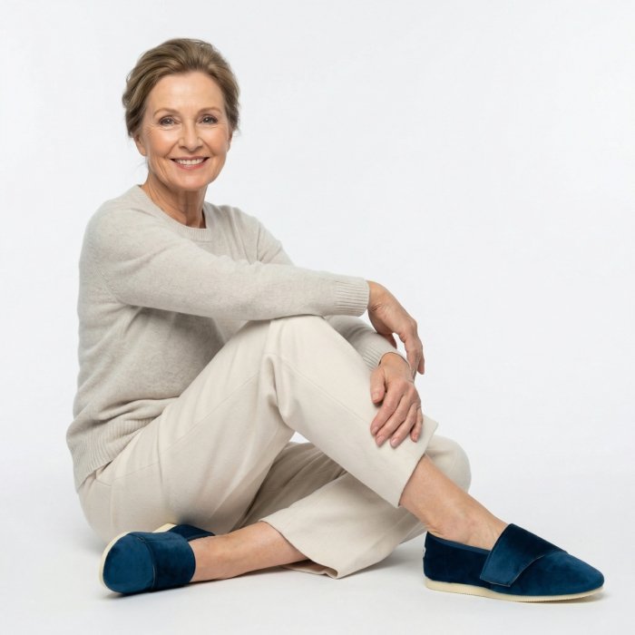 Kapcie damskie Szafir - kolekcja Mądre Kapcie