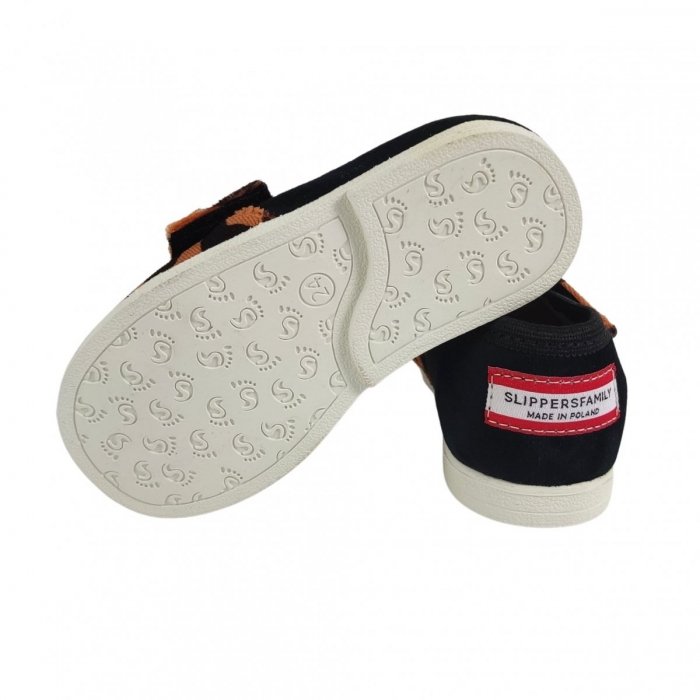 Buty dla dzieci na rzep Slippers Family Tygrys