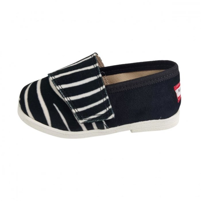 Buty dla dzieci na rzep Slippers Family Zebra