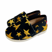 Buty dla dzieci na rzep Slippers Family Black Stars