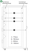 AR4017IA Wyciszona meblowa szafa serwerowa - APC NetShelter Soundproof, 17U, 230V, Klon, 1002 x 750 x 1134 mm