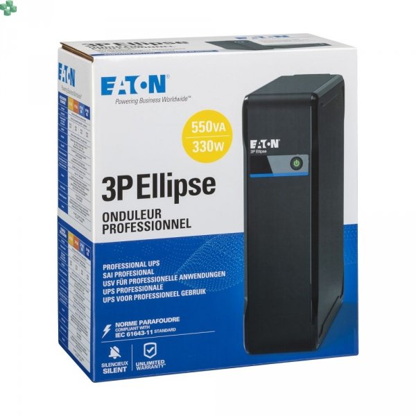 3P700I UPS Eaton 3P Ellipse IEC, 700 VA, 420 W, wejście: C14, gniazda: (3) C13, (1) C13 tylko z ochroną przepięciową, tower