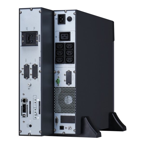 SRVL3KRILRK Zasilacz APC Easy UPS On-Line SRV 3000VA /2700W, Rack Mount z zestawem szyn, baterią litowo-jonową, 4U, EPO, 6x IEC C13, 1x IEC C19, Intelligent Card Slot, LCD, 230V, wydłużony czas podtrzymania
