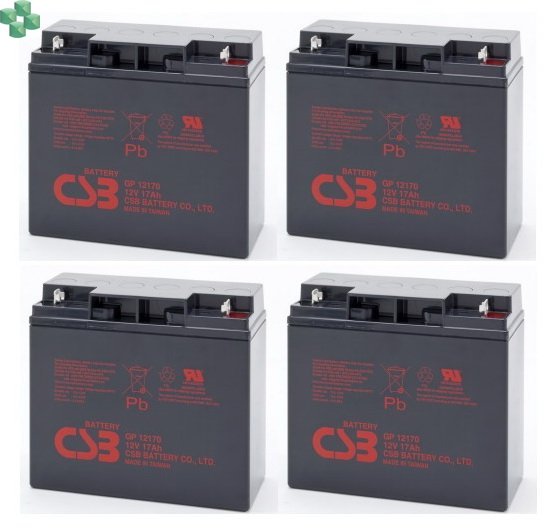 IQRBS55 Zestaw 4 akumulatorów 12V/17Ah do zasilacza UPS (równorzędny zamiennik dla APC RBC11 oraz 55)