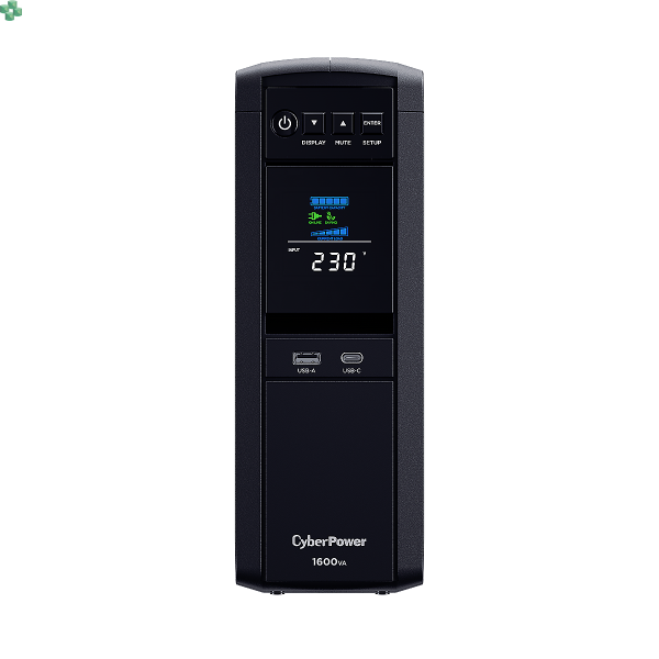 CP1600EPFCLCD UPS CyberPower 1600VA/1000W, LCD kolor, Sinus, 6x Schuko