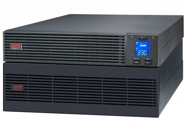 SRV6KRILRK Zasilacz APC Easy UPS On-Line SRV RM 6000VA/6000W, 5U, 230V, LCD, EPO, wydłużony czas podtrzymania, zestaw szyn do szafy