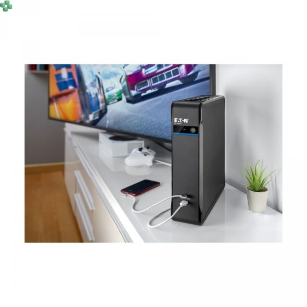 3P1300UI UPS Eaton 3P Ellipse USB IEC, 1300 VA, 840 W, wejście: C14, gniazda: (4) C13, (4) C13 tylko z ochroną przepięciową, ładowanie USB, tower