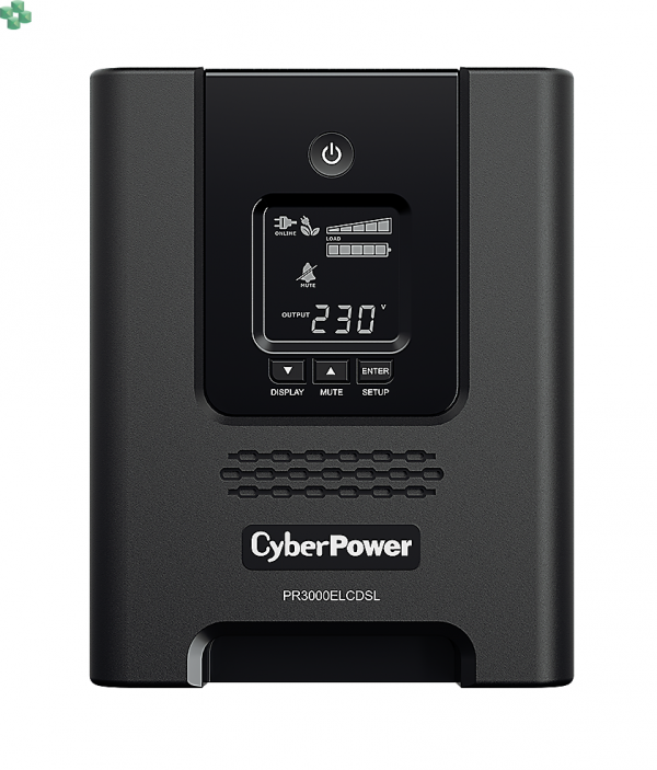 Zasilacz UPS CyberPower PR3000ELCDSL, 3000VA/2700W, 8x IEC C13, 1x IEC C19, 230V, LCD, Sinus