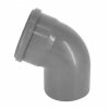 KOLANO KOLANKO KANALIZACYJNE SZARE 110mm 67° PCV PP