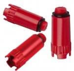 KOREK ZAŚLEPKA DO PRÓB SZCZELNOŚCI CIŚNIENIA FI 1/2 CZERWONY PLASTIKOWY KOREK PS.CZ-1/2