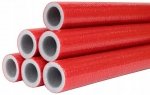 IZOLACJA OTULINA NA RURĘ PEX MIEDZIANĄ PP FI 22/6mm CZERWONA 2m