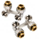 MODUŁ KĄTOWY ZAWÓR PRZYŁĄCZENIOWY ZESPOLONY ŁĄCZNIK PORTKI DO GRZEJNIKÓW