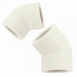 KOLANO PP FI 20 mm 45° KOLANKO ZGRZEWANE DO ZGRZEWU DWUKIELICHOWE 2 sztuki
