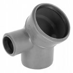 KOLANO KANALIZACYJNE 110 mm 45° PCV Redukcyjne Odejście LEWE 50 mm Kolanko