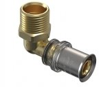 Kolano 25x3/4 GZ ALUPEX Zaciskane M5 Wavin