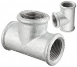 TRÓJNIK OCYNKOWANY OCYNK W/W 3/4 CALA DN20 RÓWNOPRZELOTOWY ŻELIWNY SOLIDNY