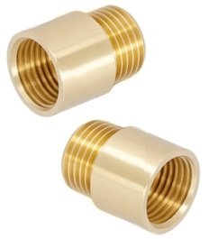 PRZEDŁUŻKA 1/2 CALA DŁUGOŚĆ 20mm 2CM DN15 WYDŁUŻKA ZŁĄCZKA MOSIĘŻNA