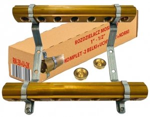 ROZDZIELACZ 6 OBWODÓW MOSIĘŻNY DO GRZEJNIKÓW CENTRALNEGO OGRZEWANIA 1