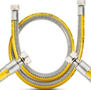 WĄŻ PRZEWÓD GAZOWY DO GAZU MONTAŻU KUCHENKI GAZOWEJ Elastyczny GW/GW 50cm