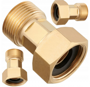 ŚRUBUNEK PÓŁŚRUBUNEK RÓWNOPRZELOTOWY MOSIĘŻNY Z USZCZELKĄ Ø 1 DN25 MOCNY