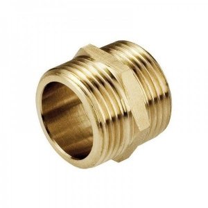 NYPEL MOSIĘŻNY ZŁĄCZKA MOSIĘŻNA RÓWNOPRZELOTOWY Ø 3/8'' CALA DN10 SOLIDNY K-280.NYPEL.10.Y. 