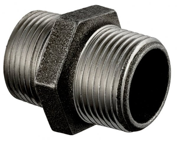 NYPEL RÓWNOPRZELOTOWY ZŁĄCZKA FI 2" GZ DN50 STAL CZARNA ŻELIWNY