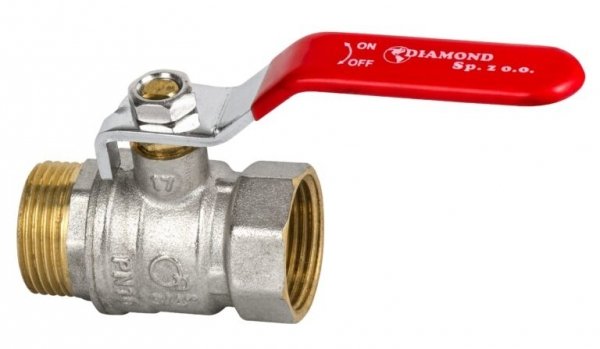 ZAWÓR KULOWY KUREK 1'' CAL WZ DN25 DŁAWIK RĄCZKA ART.2461-25.WZ