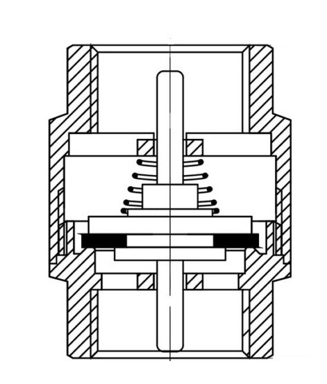 ZAWÓR ZWROTNY KIERUNKOWY 5/4&quot; cala DN32 Plastikowy Grzybek ART.13-32.ZZWR