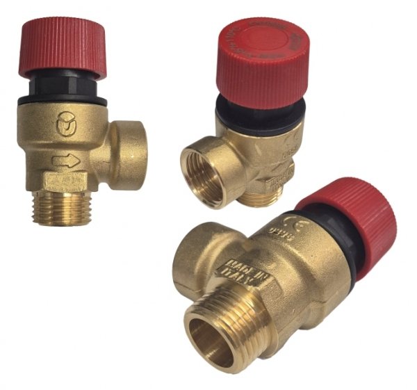 ZAWÓR BEZPIECZEŃSTWA 1/2&quot; 6 BAR DO C.O. , C.W.U. GW-GZ WZ ART.711-15-6-WZ