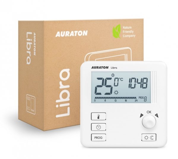 AURATON LIBRA TYGODNIOWY , PRZEWODOWY REGULATOR TEMPERATURY TERMOSTAT