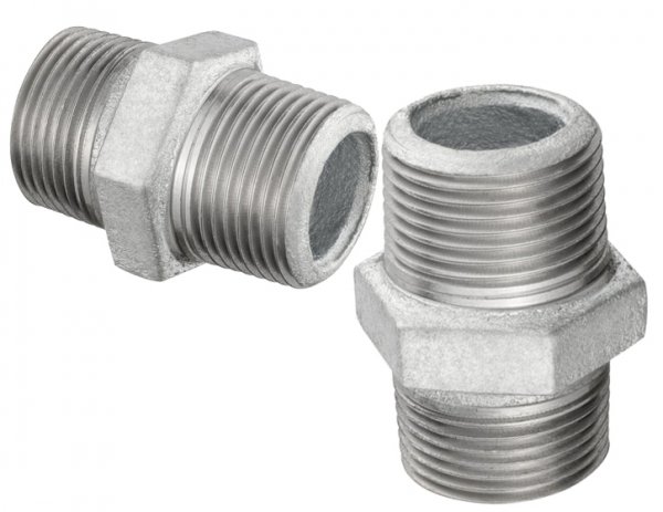 NYPEL OCYNKOWANY OCYNK ZŁĄCZKA RÓWNOPRZELOTOWY FI 1/2" GZ DN15 ŻELIWNY