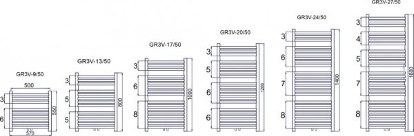 GRZEJNIK ŁAZIENKOWY DRABINKA 1200X470 BIAŁY 609W DIAMOND GR3-20/40.B