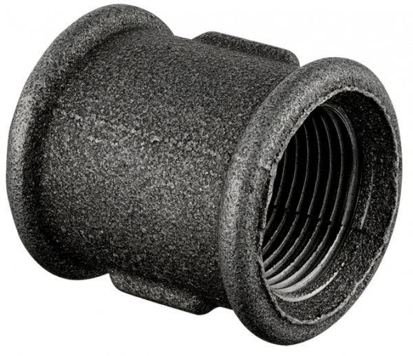 MUFA RÓWNOPRZELOTOWA ZŁĄCZKA FI 5/4" MUFKA GW DN32 11/4 STAL CZARNA ŻELIWNA