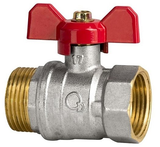 ZAWÓR KULOWY KUREK 1'' CAL WZ DN25 MOTYLEK ART.2471-25.WZ.MOT