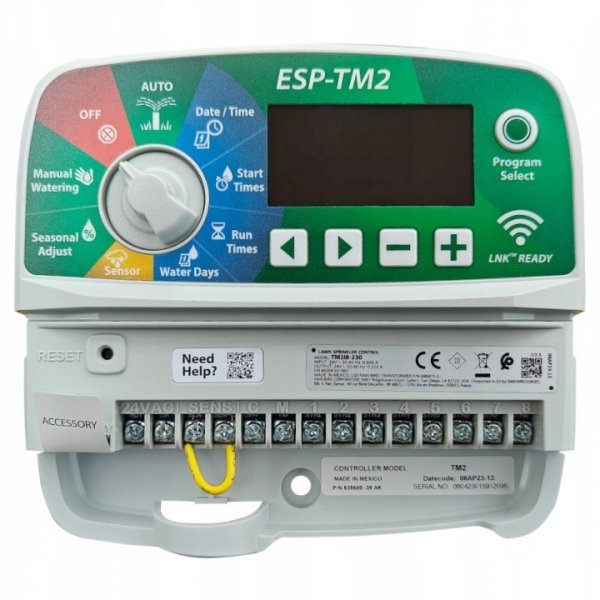 Sterownik ESP-TM2 TM2 RAIN BIRD WEWNĘTRZNY 6 sekcji Z Możliwością Wi-fi