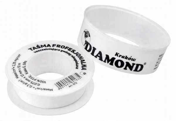 TAŚMA TEFLONOWA STANDARD USZCZELNIAJĄCA TEFLON DO USZCZELNIANIA GWINTÓW