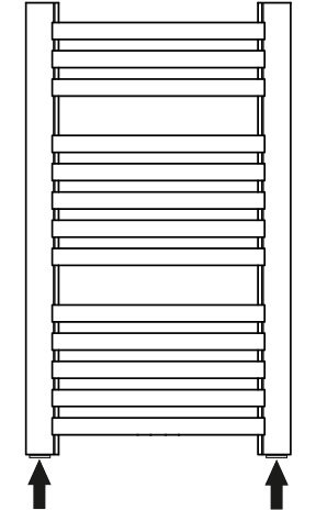 GRZEJNIK ŁAZIENKOWY DRABINKA 1000X470 CZARNY 510W DIAMOND GR3 -17/40.CZ