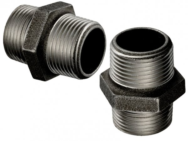 NYPEL RÓWNOPRZELOTOWY ZŁĄCZKA FI 5/4" GZ DN32 11/4" STAL CZARNA ŻELIWNY