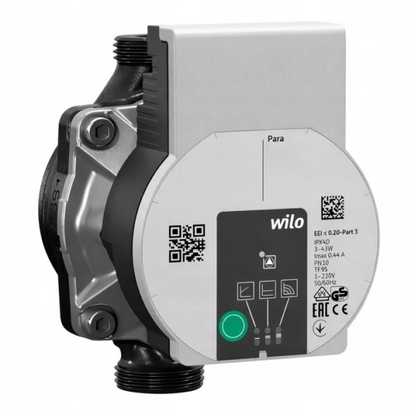POMPA OBIEGOWA DO KOTŁA , ROZDZIELACZA CO WILO Para 15/6 43 KRÓTKA