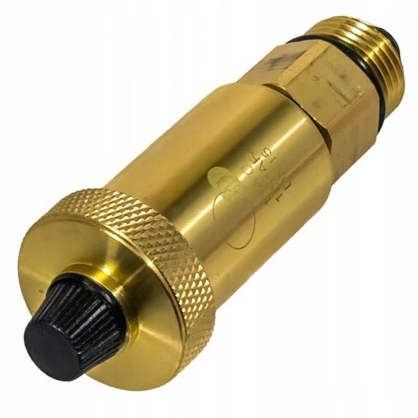ODPOWIETRZNIK AUTOMATYCZNY Z ZAWOREM ODCINAJĄCYM FI 1/2 " PIONOWY MOSIĘŻNY