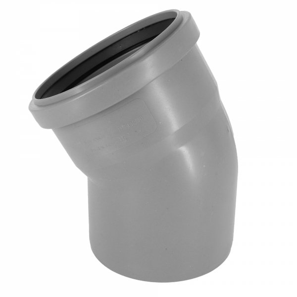 KOLANO KOLANKO KANALIZACYJNE SZARE 110mm 30° PCV PP